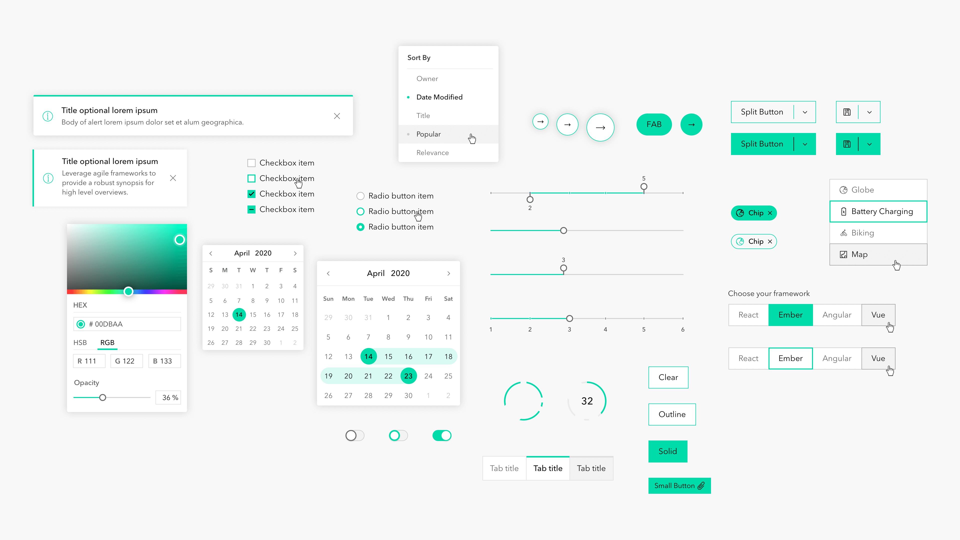 calcite-theme green